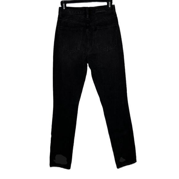 NWT Pistola Keaton Button Fly High-Waisted Slim Straight Jeans Women's Black 24 - Picture 7 of 9
